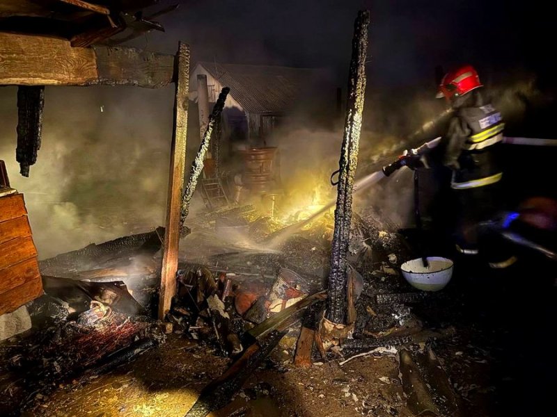 Пожар в сельской местности зафиксирован в Зельвенском  районе